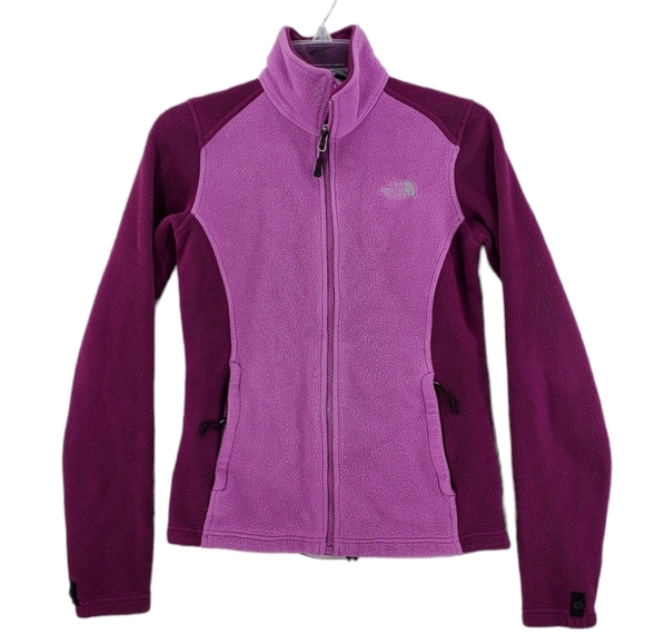 The North Face Jackets & Blazers - North Face Women XS Pink Purple Khumbu Zip Up Fleece Jacket Sweatshirt Flashdry